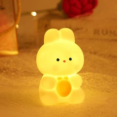 로앤제이 귀여운 동물 캐릭터 LED 무드등 수면등 취침등 조명, 당근 토끼, 당근토끼