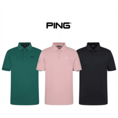 [일산덕이]핑 PING 골프웨어 남성 골프 여름 냉감 기능 요꼬 카라 반팔 티셔츠 111E2TO002