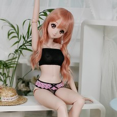 구체관절인형 옷 레이스 탑 팬티 2종 세트, 블랙, 1개