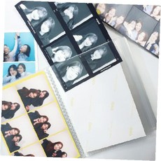 포켓 앨범 사진 엽서 스티커 보관 마흔 포켓 추억 정리 소중한 순간 기록 깔끔한, 상세페이지 참조, 네컷앨범 투명