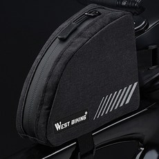 시그니처베이지 로드 자전거 탑튜브 프레임 가방 YPZ430, 블랙