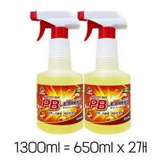PB 1 플러스업 다목적 세정제 본품 650ml, 6개, 1.3L