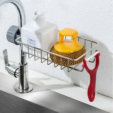 싱크대 걸이 세제 수세미 정리 거치대 소형 랙 싱크대용 주방 수납, 1개, 상세페이지 참조