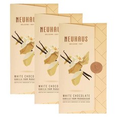 노이하우스 바닐라 화이트 초콜릿 마다카스카르산 100g x 3팩 Neuhaus Vanilla White Chocolate 명품, 3팩 100g