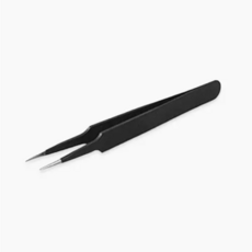 핀셋 파키스탄(블랙/실버)(일자/커브/반커브) 네일핀셋, 블랙, 반커브, 1개