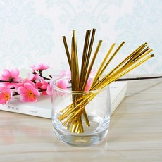 포장용 금색 와이어 빵끈 칼라 리본 10cm 800개