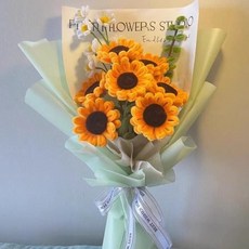 畢業季送衕學老師女朋友毛根手工扭扭棒花束材料包嚮日葵百閤全套, X606-1/扭-10英文包裝+扭棒