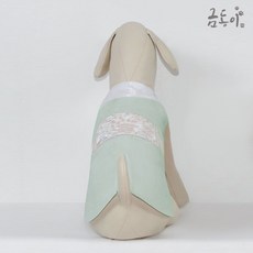 geumdongi hanbok Geumdongi Pet GM006 Yeondu 方形花貼小狗貓寵物狗韓服, GM006 淡綠色方形印花