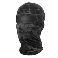 Zec0 HM 쿨 스킨 바라클라바 등산 자전거 여름 바라클라바, 블랙, 1개