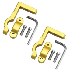1/2개 자동차 및 오토바이 헤드라이트 클립 브래킷 키트 트럭 자동차 ATV 오토바이 LED 작업등 폴 설치, 05 2pc Gold