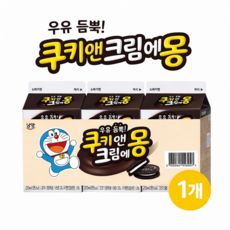 남양 쿠키앤크림에몽 우유 200ml x 3팩 쿠키앤크림에몽 우유 간식, 1개, 600ml