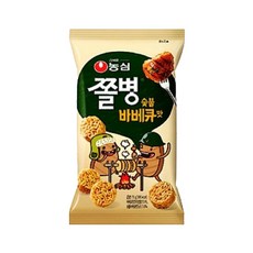 농심 쫄병스낵 숯불바베큐맛 82g x 15개