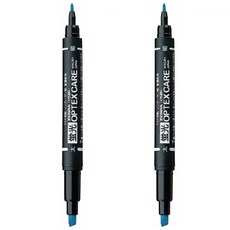 제브라 옵텍스 케어 형광펜 WKCR1 + 사은품(모닝 3색), 2개, 블루(BL)