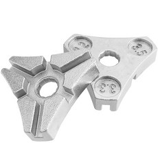 울프드라이드 2Pcs 바이크 스포크 렌치 도구 조정 림 트루잉 도구 6슬롯 삼각형 디자인으로 자전거 바퀴 장력을 조절하고 수리합니다