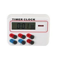 多功能廚房計時器，液晶顯示，操作簡單，精準計時，烘焙燉煮油炸皆適用, 白色, 1個