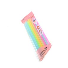 온라인셀러 버블티빨대 15개입 칼라빨대