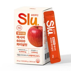 슬림루틴 슬루 젤라이트 애사비 젤리 스틱 애플 사이다 비니거 6000mg, 1박스, 280g