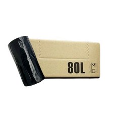 담다 국산 이지롤 뽑아쓰는 검정 봉투 80L 비닐 분리수거, 1개