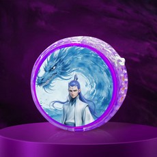 臺灣-出貨 【新款熱銷】新款哪吒敖丙悠悠球兒童入門初學者溜溜球自動迴旋女孩小學生 GDW5, 敖丙1-紫色1個, 1個