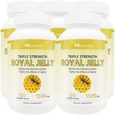[미국번개배송] 착한명품 마이라이프 내추럴스 로열제리 1500mg, 120정, 5개