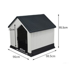 朴舍狗屋 96x98.5x95.5cm, 灰, 1個