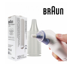 브라운 귀체온계 필터 캡 렌즈 리필 커버 20개입, 1세트