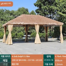 STAY 카바나 라운지 호텔 비치 펜션 풀빌라 테라스, 업그레이드 단일 4x5 6기둥 패브릭