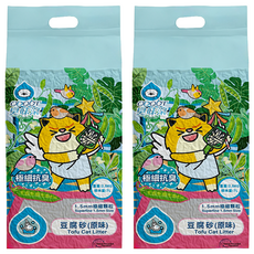 臭味滾 ODOUT 極細顆粒抗臭豆腐貓砂 1.5mm, 原味, 2.8kg, 2包