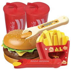 2000 햄버거감자튀김플레이세트, 1개, 햄버거세트