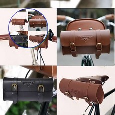 쌍문상회 안장가방 자전거 핸들백 자전거가방 MTB가방 자전거안장가방 자전거방수가방 자전거가죽가방 자전거백팩 폰가방 자전거폰가방 새들백 40872EA, 클래식가방_브라운