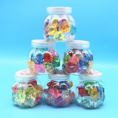 瀾錦書捨 南瓜鑽石寶石玩具亞克力水晶石百寶箱串珠鑽石寶藏女孩生日禮物, 1個, 南瓜鑽石2瓶