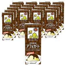 기꼬만 두유 음료 아포가토, 18개, 200ml
