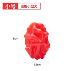 狗狗玩具漏食球 益智耐咬彈力漏食器 寵物玩具, 1個, 小號異形橢圓漏食球