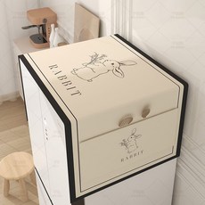 해피패브릭스 전자제품 먼지커버 덮개 냉장고위 덮개 신발장 세탁기 커버, U