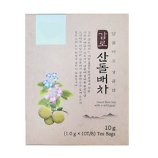감로 산돌배차 10티백 비건식품인증 수국차 이슬차 산돌배 비당성 제로, 1개, 1g, 10개입
