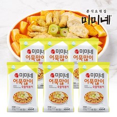 미미네 어묵많이 국물떡볶이 6봉, 570g, 6개