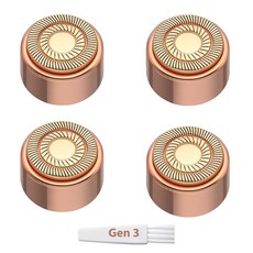 Finishing Touch Flawless 3세대 페이셜 헤어 리무버용 교체 헤드 - 정확한 제모를 위한 더블 헤일로 블레이드 (4팩), Finishing Touch Flawless 3세대 페