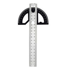 角度測量尺 高精度量角器 多功能萬用角度尺 不銹鋼角度規木工量角尺工業分度尺, 1個, 8寸量角規