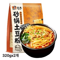 <자매중국식품> tudoufen 투떠우펀 싸궈투떠우펀 감자면 320g, 2개