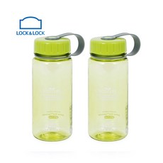 락앤락 에코 슬림물병 2P 마이보틀 물병 휴대물병, 그린, 400ml, 1세트