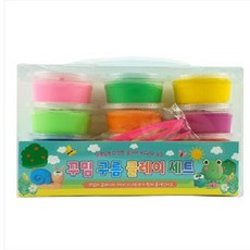 꾸밈 구름클레이 세트 12색 가방형 / 점토 미니 도구 3종 찰흙 만들기