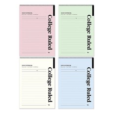 아이비스 A5 슬림 원링 상철 노트 SP06391, 민트, 베이지, 블루, 핑크, 1세트