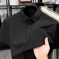 男士短袖POLO衫 冰絲涼感透氣速乾商務休閒上衣