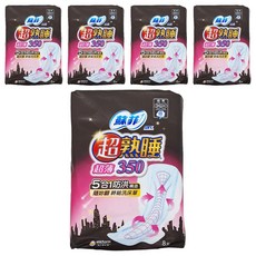 SOFY 蘇菲 超熟睡 超薄細緻棉柔衛生棉 護翼型, 35cm, 8片, 5包