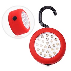 ZIO-BIZ 24구 LED 휴대용 캠핑랜턴 후레쉬 레드 / 캠핑조명 캠핑램프 캠핑등 캠핑라이트 후레쉬 손전등 작업등 비상등 렌턴 감성 캠핑용품 차박캠핑용품 텐트조명 텐트등, 1개