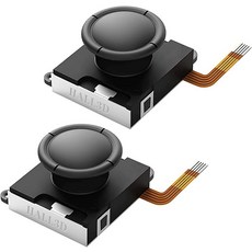 스위치 조이콘 OLED 및 라이트 라이트레프트 스틱2pcs 싱글을 위한 드팅 없음 교체용 아날로그 엄지손가락과 호환되는 브로날 TMR 홀 효과 2pcs 싱글, White 2 pairs