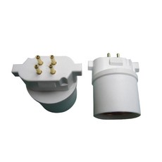 GX10Q轉E27燈頭轉接器 適用BB燈管 PL燈管 老舊燈具改造, 1個, GX10Q轉接頭, GX10Q轉接頭