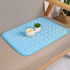 夏季寵物墊寵物冰墊狗狗墊狗窩狗墊寵物冰絲墊降溫涼感墊寵物用品, 1個, 藍色包邊
