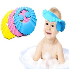 이헌 유아용 샴푸캡 아기샴푸모자, 3귀보호샴푸캡-핑크