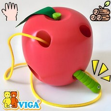 버니토 실꿰기 사과 18개월장난감